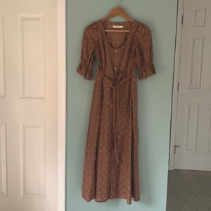 CHRISTY DAWN Lennon Dress in Magenta Blooming Vine XS